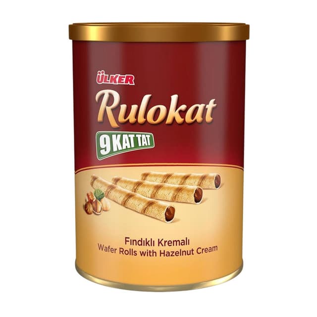 Rulokat 9 Kat Tat Fındıklı Kremalı Rulo Gofret 170 Gr
