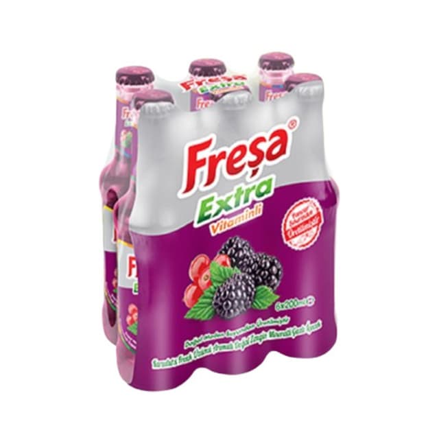Maden Suyu Karadut & Frenk Üzüm Aromalı 6x200 Ml