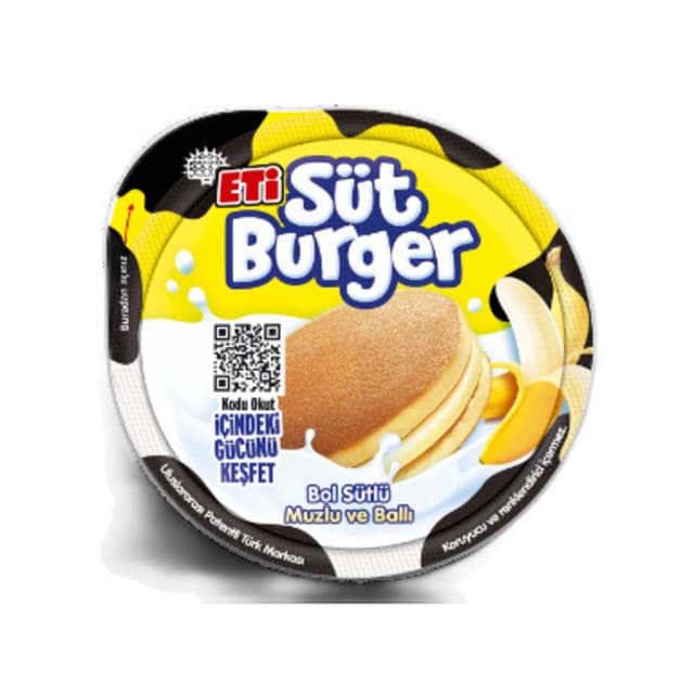 Süt Burger Sütlü Muzlu Krema Dolgulu Kek 35 Gr