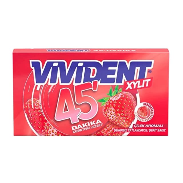 Sakız 45 Dk Cüzdan Çilek Aramolı 26 Gr