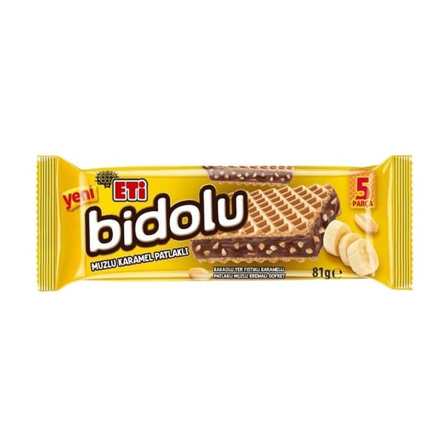 Bidolu Muz Kremalı Gofret 81 Gr