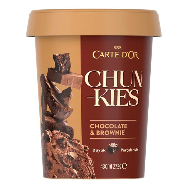 Chunkies Çikolata & Brownie Parçalı Çikolatalı Dondurma 430 Ml