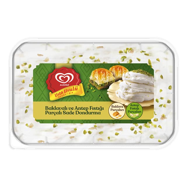 Usta Usulü Baklavalı & Antep Fıstıklı Dondurma 460 Ml