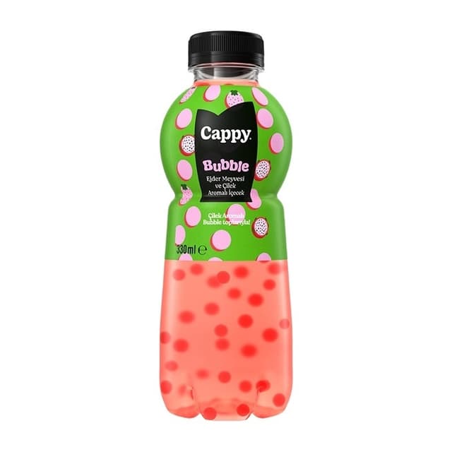 Bubble Tea Ejder Meyvesi Ve Çilek Aromalı İçecek 330 Ml