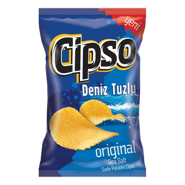 Tırtıklı Original Deniz Tuzlu Parti Boy Cips 160 Gr