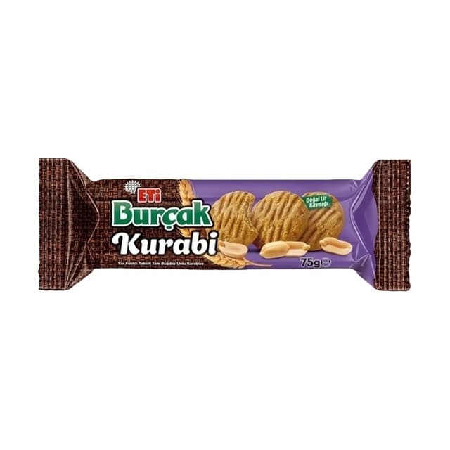 Burçak Kurabi Yer Fıstıklı Tahinli Kurabiye 75 Gr