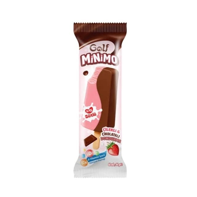 Minimo Çilekli Çikolatalı Dondurma 60 Ml