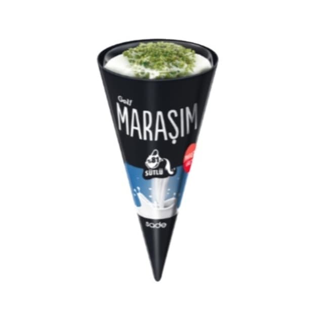 Maraşım Kornet Sade Dondurma 120 Ml