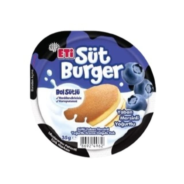 Süt Burger Yaban Mersinli 35 Gr