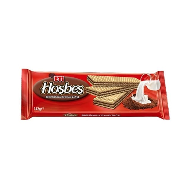 Hoşbeş Sütlü Kakao Kremalı Gofret 142 Gr