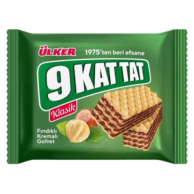 9 Kat Tat Fındık Kremalı Gofret 39 Gr