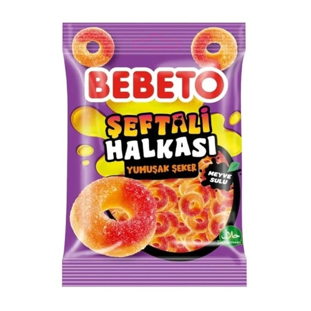 Şeftali Halkası Jelibon 80 Gr