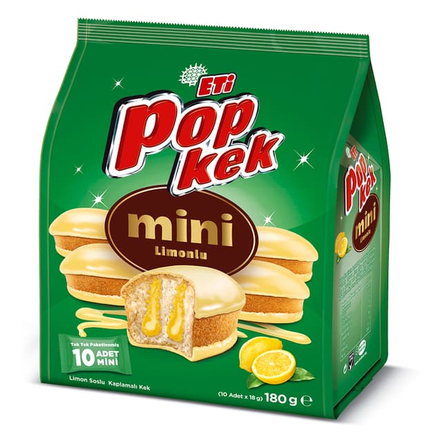 Popkek Mini Limonlu Kek 180 Gr