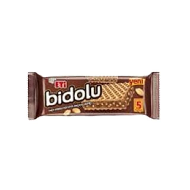 Bidolu Fındık Kremalı Yer Fıstığı Parçacıklı Gofret 81 Gr