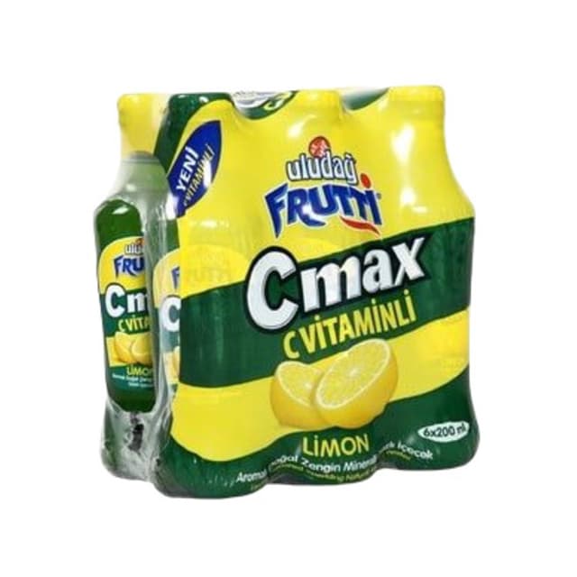 Frutti C Max Limon Aromalı Maden Suyu 6x200 Ml