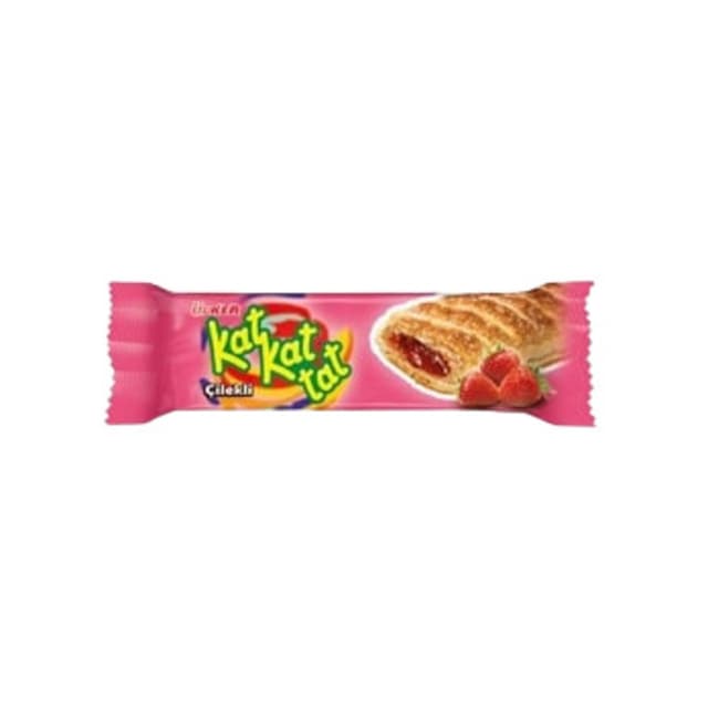 Kat Kat Tat Çilek Kremalı Gofret 28 Gr