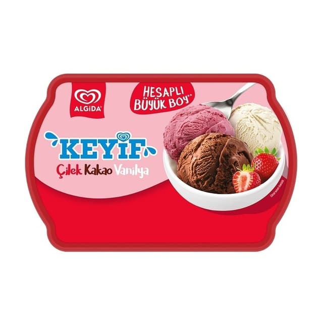 Keyif Çilek Kakao Vanilya 1400 Ml