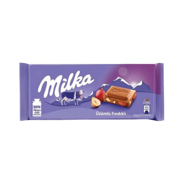 Üzümlü Fındıklı Çikolata 80 Gr